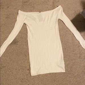 Off the shoulder sweater dress